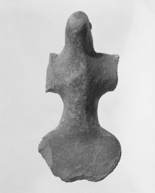 Indus Valley Culture. <em>Small Model of a Bird</em>, 3000-2500 B.C.E. Reddish pottery, 7/8 x 1 9/16 x 3 1/8 in. (2.2 x 4 x 8 cm). Brooklyn Museum, A. Augustus Healy Fund, 37.43. Creative Commons-BY (Photo: Brooklyn Museum, 37.43_cropped_bw.jpg)