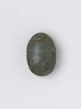  <em>Heart Scarab of Djedmutes'Ankh</em>, ca. 1539–1190 B.C.E. Stone, 7/8 x 1 5/16 x 1 15/16 in. (2.2 x 3.3 x 4.9 cm). Brooklyn Museum, Charles Edwin Wilbour Fund, 37.485E. Creative Commons-BY (Photo: Brooklyn Museum, 37.485E_front_rotated_cropped_PS2.jpg)