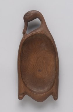  <em>Cosmetic Dish in the Shape of a Trussed Duck</em>, ca. 1539-1292 B.C.E. Wood, 1 3/4 x 9/16 x 4 3/16 in. (4.5 x 1.5 x 10.7 cm). Brooklyn Museum, Charles Edwin Wilbour Fund, 37.610E. Creative Commons-BY (Photo: Brooklyn Museum, 37.610E_front_PS11.jpg)