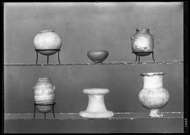  <em>Small Vase with Two Lugs</em>, 1st millennium B.C.E. Egyptian alabaster (calcite), 1 1/4 x Diam. 1 in. (3.2 x 2.6 cm). Brooklyn Museum, Charles Edwin Wilbour Fund, 37.1114E. Creative Commons-BY (Photo: , 37.67E_37.90E_37.91E_37.1114E_37.1117E_37.1573E_GrpA_SL4.jpg)
