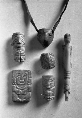 Oaxaca. <em>Amulet</em>. Jadeite Brooklyn Museum, Carll H. de Silver Fund, 38.53. Creative Commons-BY (Photo: , 38.53_38.54_38.55_38.56_38.57_38.58_acetate_bw.jpg)