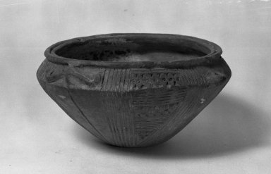 Quimbaya. <em>Hanging Incense Bowl</em>. Clay Brooklyn Museum, Museum Expedition 1938, Dick S. Ramsay Fund, 38.586. Creative Commons-BY (Photo: Brooklyn Museum, 38.586_acetate_bw.jpg)