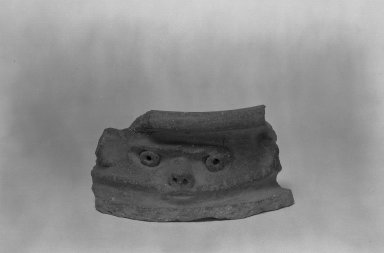  <em>Fragment from Mouth of Pot</em>. Clay Brooklyn Museum, Museum Expedition 1938, Dick S. Ramsay Fund, 38.627. Creative Commons-BY (Photo: Brooklyn Museum, 38.627_acetate_bw.jpg)