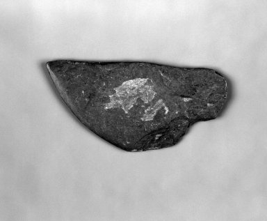Alaska Native. <em>Knife Blade</em>, 19th century (possibly). Flint, 4 x 2 x 1/8 in. or (9.8 x 5.0 cm). Brooklyn Museum, Gift of Frank K. Fairchild, 38.716. Creative Commons-BY (Photo: Brooklyn Museum, 38.716_bw.jpg)