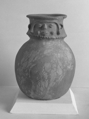  <em>Funeral Urn</em>. Coarse clay Brooklyn Museum, Museum Expedition 1938, Dick S. Ramsay Fund, 38.87. Creative Commons-BY (Photo: Brooklyn Museum, 38.87_acetate_bw.jpg)