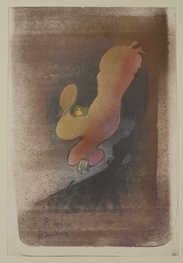 Henri de Toulouse-Lautrec (Albi, France, 1864–1901, Saint-André-du-Bois, France). <em>Miss Loïe Fuller</em>, 1893. Color lithograph on wove paper, Sheet: 15 × 10 1/4 in. (38.1 × 26 cm). Brooklyn Museum, Museum Collection Fund, 39.25 (Photo: , 39.25_PS9.jpg)