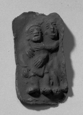  <em>Cast of Mold of Two Figures Embracing Each Other</em>. Clay Brooklyn Museum, Museum Expedition 1938, Dick S. Ramsay Fund, 39.326b. Creative Commons-BY (Photo: Brooklyn Museum, 39.326b_acetate_bw.jpg)