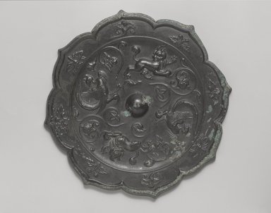  <em>Mirror</em>, 618-906 C.E. Bronze, Diameter: 7 5/8 in. (19.4 cm). Brooklyn Museum, A. Augustus Healy Fund, 40.716. Creative Commons-BY (Photo: Brooklyn Museum, 40.716_PS4.jpg)