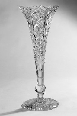 American. <em>Vase</em>, 19th century. Glass Brooklyn Museum, Gift of Carlotta Dorflinger Atkinson in memory of her father, Christian Dorflinger, 41.1122. Creative Commons-BY (Photo: Brooklyn Museum, 41.1122.jpg)