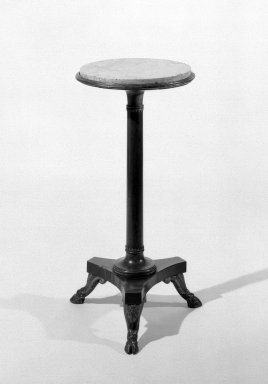 American. <em>Pedestal Table</em>, 1830-1835. Mahogany, marble Brooklyn Museum, Dick S. Ramsay Fund, 41.1269. Creative Commons-BY (Photo: Brooklyn Museum, 41.1269_bw.jpg)