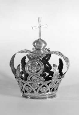  <em>Crown for a Religious Figure</em>. Silver Brooklyn Museum, Museum Expedition 1941, Frank L. Babbott Fund, 41.1273.15. Creative Commons-BY (Photo: Brooklyn Museum, 41.1273.15_bw.jpg)