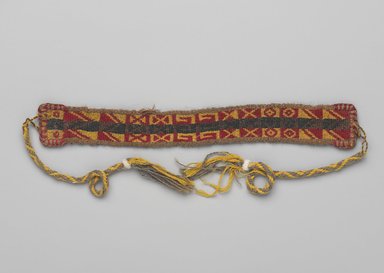 Inca. <em>Miniature Belt</em>, 1400-1532. Camelid fiber, 1 7/16 x 29 1/8 in. (3.7 x 74 cm). Brooklyn Museum, Museum Expedition 1941, Frank L. Babbott Fund, 41.1275.406. Creative Commons-BY (Photo: , 41.1275.406_PS9.jpg)