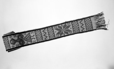 Otomi. <em>Woven Belt</em>. Cotton Brooklyn Museum, Museum Expedition 1941, Ella C. Woodward Memorial Fund, 41.1310.2d. Creative Commons-BY (Photo: Brooklyn Museum, 41.1310.2d_bw.jpg)