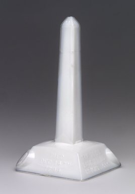 American. <em>Paperweight,  Washington Monument</em>, ca. 1885. Glass, 5 1/8 x 2 3/4 x 2 3/4 in. (13 x 7 x 7 cm). Brooklyn Museum, Gift of Robert J. Kuhn, 41.698. Creative Commons-BY (Photo: Brooklyn Museum, 41.698.jpg)