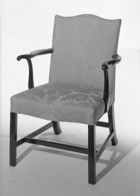 American. <em>Armchair</em>, late 18th century. Mahogany Brooklyn Museum, Gift of Luke Vincent Lockwood, 41.710. Creative Commons-BY (Photo: Brooklyn Museum, 41.710_bw.jpg)