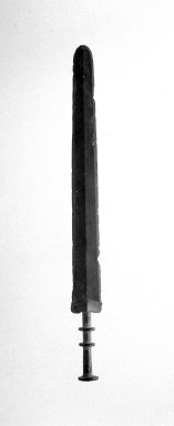  <em>Sword from Tomb</em>, 475-220 B.C. Bronze, 1 3/4 x 17 11/16 in. (4.5 x 45 cm). Brooklyn Museum, Gift of Schuyler Cammann, 41.970. Creative Commons-BY (Photo: Brooklyn Museum, 41.970_bw.jpg)