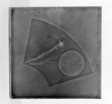 American. <em>Tile</em>, 1883–1887. Earthenware, lead glaze, 6 x 6 in. (15.2 x 15.2 cm). Brooklyn Museum, Gift of Arthur W. Clement, 43.128.64 (Photo: Brooklyn Museum, 43.128.64_bw.jpg)