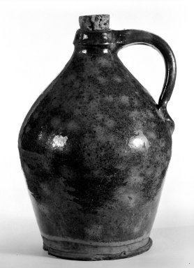 American. <em>Jug</em>, early 19th century. Earthenware Brooklyn Museum, Gift of Arthur W. Clement, 43.128.89. Creative Commons-BY (Photo: Brooklyn Museum, 43.128.89_bw.jpg)