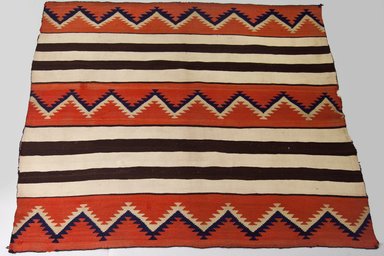 Navajo. <em>Blanket</em>, 1880–1890. Wool, dye, 54 5/16 x 66 15/16 in. (138 x 170 cm). Brooklyn Museum, Anonymous gift in memory of Dr. Harlow Brooks, 43.201.190. Creative Commons-BY (Photo: Brooklyn Museum, 43.201.190_PS5.jpg)