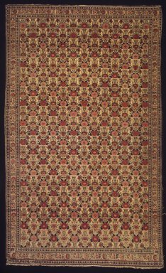  <em>Senneh Carpet</em>, late 18th-early 19th century. Wool, Old Dims: 76 1/2 x 46 1/2 in. (194.3 x 118.1 cm). Brooklyn Museum, Gift of Mr. and Mrs. Frederic B. Pratt, 43.24.5. Creative Commons-BY (Photo: Brooklyn Museum, 43.24.5_transp6373.jpg)