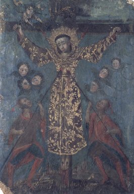 Unknown. <em>Saint Philip of Jesus (San Felipe de Jesus)</em>, 18th century. Oil on canvas, 16 1/2 x 11 1/2in. (41.9 x 29.2cm). Brooklyn Museum, Frank L. Babbott Fund, 44.47.2 (Photo: Brooklyn Museum, 44.47.2.jpg)