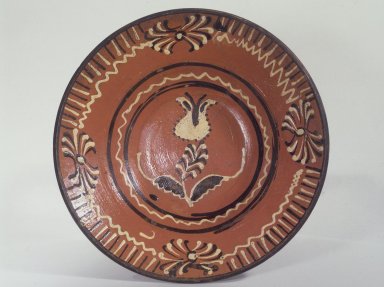 American. <em>Deep Dish</em>, Early 19th Century. Earthenware, 2 1/2 × 13 in. (6.4 × 33 cm). Brooklyn Museum, Museum Purchase Fund, 44.75.1. Creative Commons-BY (Photo: Brooklyn Museum, 44.75.1.jpg)