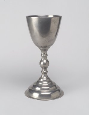 Timothy Brigden. <em>Chalice</em>, 1815-1819. Pewter, Overall: 8 7/8 x 4 5/8 x 4 5/8 in. (22.5 x 11.7 x 11.7 cm). Brooklyn Museum, Designated Purchase Fund, 45.10.130. Creative Commons-BY (Photo: Brooklyn Museum, 45.10.130.jpg)