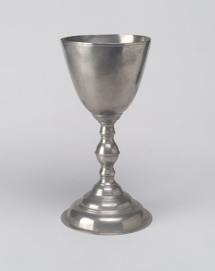 Peter Young. <em>Chalice</em>, 1785–1795. Pewter, Overall: 8 1/2 x 4 3/8 x 4 3/8 in. (21.6 x 11.1 x 11.1 cm). Brooklyn Museum, Designated Purchase Fund, 45.10.131. Creative Commons-BY (Photo: Brooklyn Museum, 45.10.131.jpg)