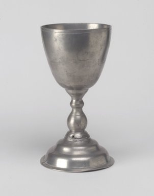 Timothy Brigden. <em>Chalice</em>, 1774-1819. Pewter, Overall: 7 5/8 x 4 1/4 x 4 1/4 in. (19.4 x 10.8 x 10.8 cm). Brooklyn Museum, Designated Purchase Fund, 45.10.139. Creative Commons-BY (Photo: Brooklyn Museum, 45.10.139.jpg)