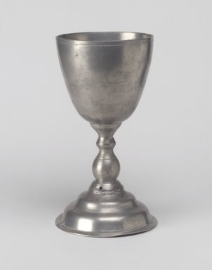 Timothy Brigden. <em>Chalice</em>, 1774–1819. Pewter, Overall: 7 5/8 x 4 1/4 x 4 1/4 in. (19.4 x 10.8 x 10.8 cm). Brooklyn Museum, Designated Purchase Fund, 45.10.139. Creative Commons-BY (Photo: Brooklyn Museum, 45.10.139.jpg)