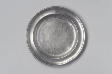 Samuel Danforth. <em>Plate</em>, 1795–1816. Pewter, 3/4 x 9 x 9 in. (1.9 x 22.9 x 22.9 cm). Brooklyn Museum, Designated Purchase Fund, 45.10.69. Creative Commons-BY (Photo: Brooklyn Museum, 45.10.69.jpg)