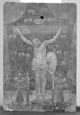 Mexican. <em>Crucifijo, Nuestro Senor de Chalma</em>., 8 x 5 in. (20.3 x 12.7 cm). Brooklyn Museum, Henry L. Batterman Fund, 45.128.12 (Photo: Brooklyn Museum, 45.128.12_bw.jpg)