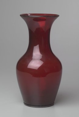 American. <em>Vase</em>, ca. 1865. Glass, Height: 11 15/16 in. (30.3 cm). Brooklyn Museum, Dick S. Ramsay Fund, 45.143.31. Creative Commons-BY (Photo: Brooklyn Museum, 45.143.31_side.jpg)