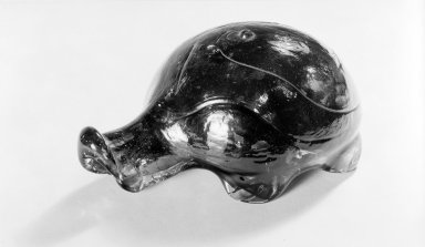 American. <em>Door Stop in Form of Turtle</em>, mid-19th century. Clear glass, 4 x 6 in. (10.2 x 15.2 cm). Brooklyn Museum, Gift of Mrs. Franklin Chace, 45.76.2. Creative Commons-BY (Photo: Brooklyn Museum, 45.76.2.jpg)