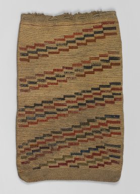 Nez Perce. <em>Woven Bag</em>, late 19th or early 20th century. Grass, wool, 21 7/8 x 13 9/16 in. (55.6 x 34.4 cm). Brooklyn Museum, Charles Stewart Smith Memorial Fund, 46.193.3. Creative Commons-BY (Photo: Brooklyn Museum, 46.193.3_PS1.jpg)