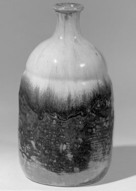  <em>Bottle-Shaped Vase</em>, early 19th century. Glazed stoneware, 9 1/2 x 5 3/8 in. (24.2 x 13.7 cm). Brooklyn Museum, Bequest of Mary T. Cockcroft, 46.203.6. Creative Commons-BY (Photo: Brooklyn Museum, 46.203.6_acetate_bw.jpg)