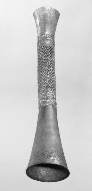  <em>Scepter</em>. Silver, 15 3/4 x 3 7/16 in. (40 x 8.8 cm). Brooklyn Museum, Gift of John Wise, 47.13.1. Creative Commons-BY (Photo: Brooklyn Museum, 47.13.1_acetate_bw.jpg)
