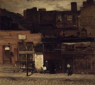 Louis Comfort Tiffany (American, 1848-1933). <em>Old New York</em>, ca. 1877. Oil on canvas, 26 3/4 x 30 1/16 in. (68 x 76.3 cm). Brooklyn Museum, Dick S. Ramsay Fund, 47.175 (Photo: Brooklyn Museum, 47.175.jpg)