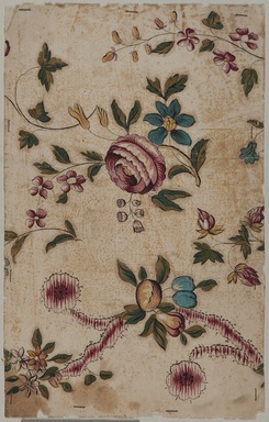  <em>Design Drawing</em>, late 18th century. Paint and/or ink on paper., 7 x 11 in. (17.8 x 27.9 cm). Brooklyn Museum, Museum Collection Fund, 47.189.10 (Photo: Brooklyn Museum, 47.189.10_overall_PS20.jpg)