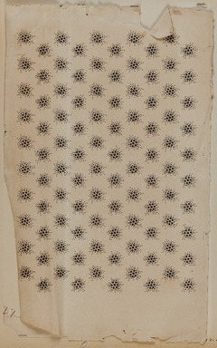  <em>Design Drawing</em>, early 19th century. Paint on paper, 8 x 13 in. (20.3 x 33 cm). Brooklyn Museum, Museum Collection Fund, 47.189.3 (Photo: Brooklyn Museum, 47.189.3_overall_PS20.jpg)