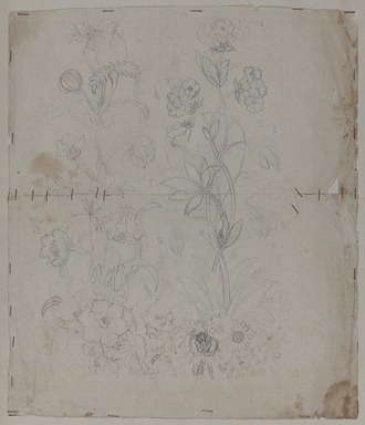  <em>Design Drawing</em>, late 18th century. Pencil on paper, 10 x 11 3/4 in. (25.4 x 29.8 cm). Brooklyn Museum, Museum Collection Fund, 47.189.8 (Photo: Brooklyn Museum, 47.189.8_overall_PS20.jpg)