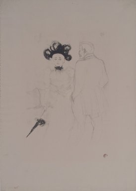 Henri de Toulouse-Lautrec (French, 1864-1901). <em>Yahne et Antoine, dans l'age difficile</em>, 1895. Lithograph on wove paper, 12 5/8 x 10 3/16 in. (32 x 25.8 cm). Brooklyn Museum, Henry L. Batterman Fund, 48.11.3 (Photo: Brooklyn Museum, 48.11.3.jpg)