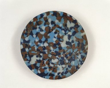  <em>Circular Dish</em>, ca. 1390-1353 B.C.E. Glass, 11/16 x 1 x 4 1/8 in. (1.8 x 2.5 x 10.5 cm). Brooklyn Museum, Charles Edwin Wilbour Fund, 48.162. Creative Commons-BY (Photo: Brooklyn Museum, 48.162_SL1.jpg)