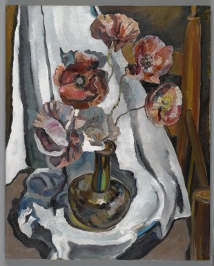 Robert Hallowell (American, 1886-1939). <em>Poppies</em>, 1934. Oil on canvas, 25 7/8 x 20 7/8 in. (65.7 x 53 cm). Brooklyn Museum, Gift of Corliss Lamont, 49.171 (Photo: Brooklyn Museum, 49.171_PS2.jpg)