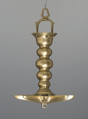 Jewish. <em>Sabbath Lamp</em>, 18th century (possibly). Brass, Star: 2 1/2 x 10 x 10 in. (6.4 x 25.4 x 25.4 cm). Brooklyn Museum, Gift of the Anti-Defamation League of the B'nai Brith, 50.117.1. Creative Commons-BY (Photo: Brooklyn Museum, 50.117.1_PS1.jpg)