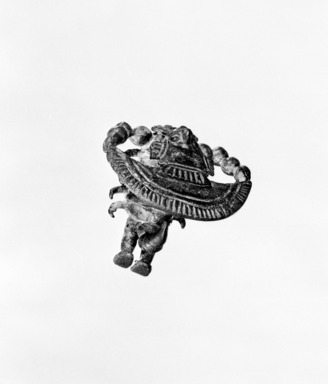 Chimú. <em>Figure of a Scorpion Man</em>, 1100-1470. Bronze, 1 7/8 x 2 1/4 x 2 1/4 in. (4.8 x 5.7 x 5.7 cm). Brooklyn Museum, Gift of Mr. and Mrs. Alastair Bradley Martin, 50.157. Creative Commons-BY (Photo: Brooklyn Museum, 50.157_bw.jpg)