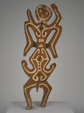 Era River. <em>Spirit Figure (Bioma or Agiba)</em>, early 20th century. Wood, natural pigments, 27 x 10 x 6 in.  (68.6 x 25.4 x 15.2 cm). Brooklyn Museum, Gift of John W. Vandercook, 51.118.9. Creative Commons-BY (Photo: Brooklyn Museum, 51.118.9_SL3.jpg)
