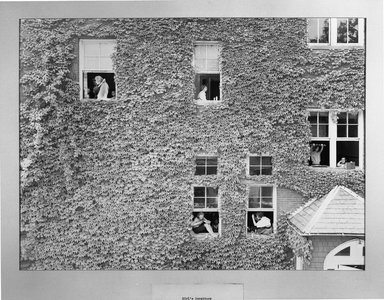 Ben Rose (American, 1916-1980). <em>Girl's Dormitory</em>, ca. 1952. Gelatin silver photograph, 14 x 19 in. (35.6 x 48.3 cm). Brooklyn Museum, Gift of the artist, 52.102.1. © artist or artist's estate (Photo: Brooklyn Museum, 52.102.1_acetate_bw.jpg)