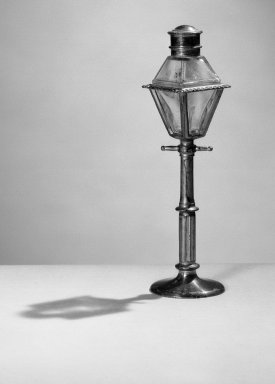  <em>Bottle</em>, late 19th century. Glass, 6 1/4 x 1 3/4 in. (15.9 x 4.4 cm). Brooklyn Museum, Gift of Alberta P. Locke, 52.110.74. Creative Commons-BY (Photo: Brooklyn Museum, 52.110.74_acetate_bw.jpg)