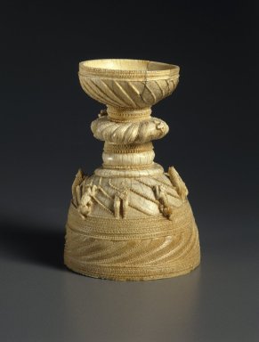 Sapi. <em>Fragment of a Saltcellar</em>, 16th century. Ivory, 6 3/8in. (16.2cm). Brooklyn Museum, Gift of Mr. and Mrs. Alastair B. Martin, the Guennol Collection, 52.169. Creative Commons-BY (Photo: Brooklyn Museum, 52.169_SL1.jpg)